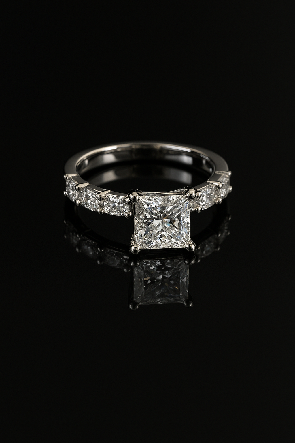 Princess Cut, Accented Band